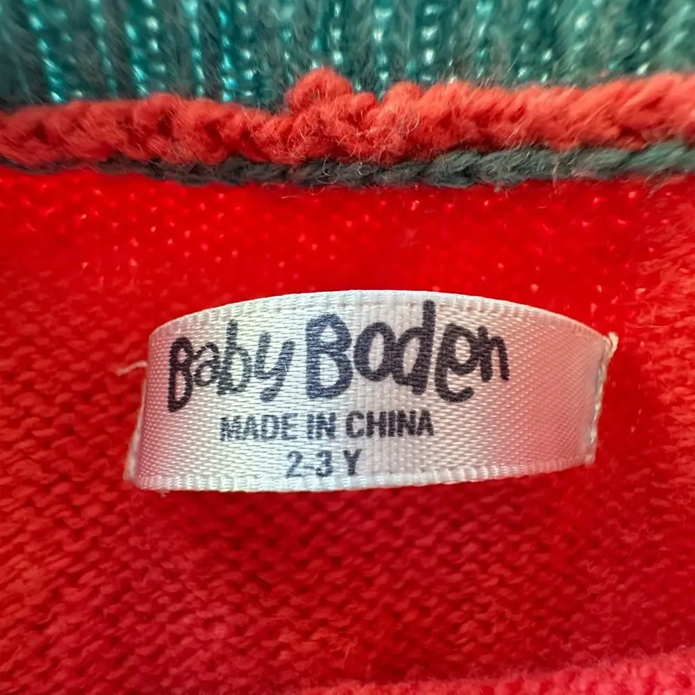 Baby Boden Pink Sweater Dress VGUC 2/3